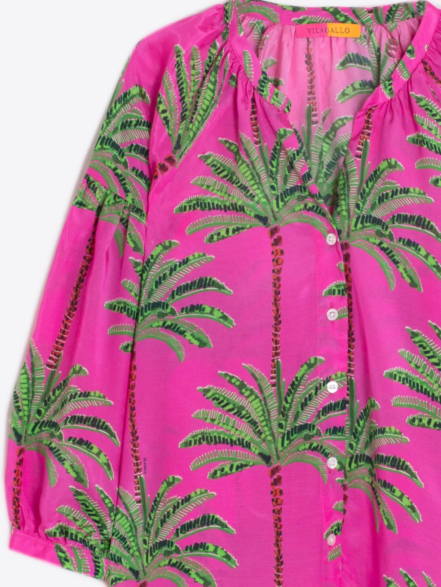 camisa_estampado_palmeras_rosa_3.webp Camisas | Vilagallo Camisa Estampado Palmeras Rosa