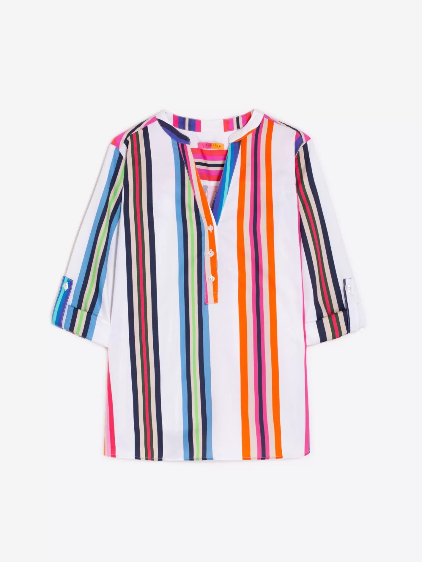 Camisas | Vilagallo Camisa Francina Multicolor Cotton Stripe