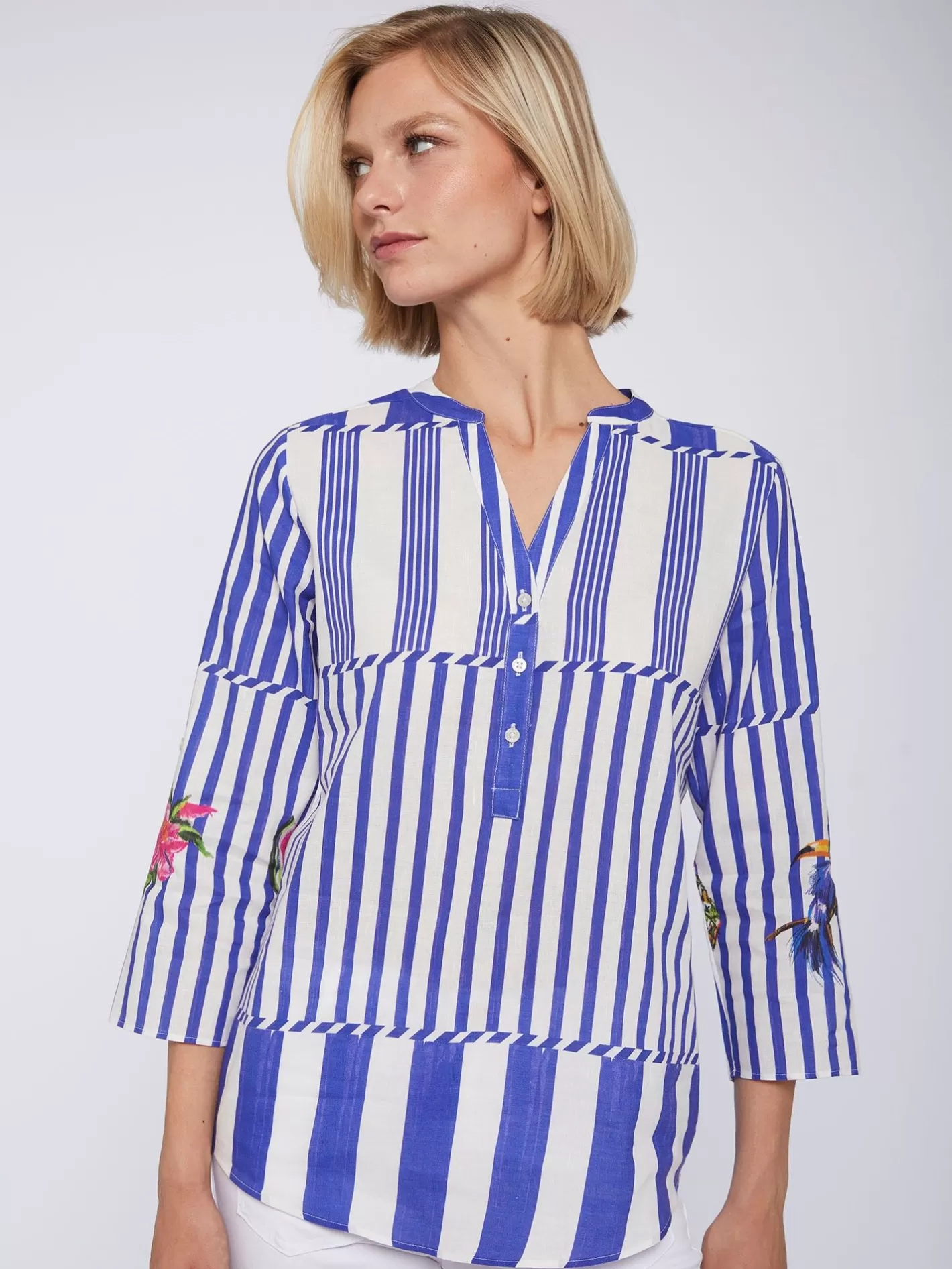 Camisas | Vilagallo Camisa Francina Rayas Tropical