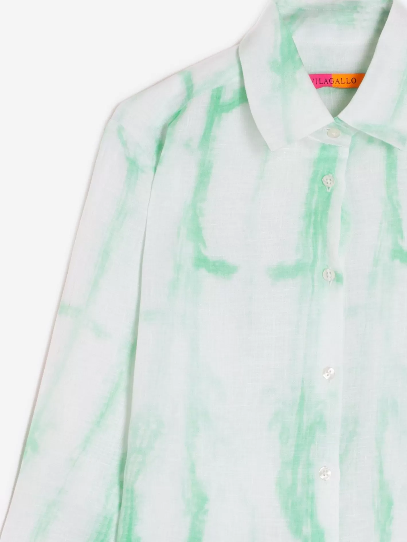 Camisas | Vilagallo Camisa Sara Green Tie Dye