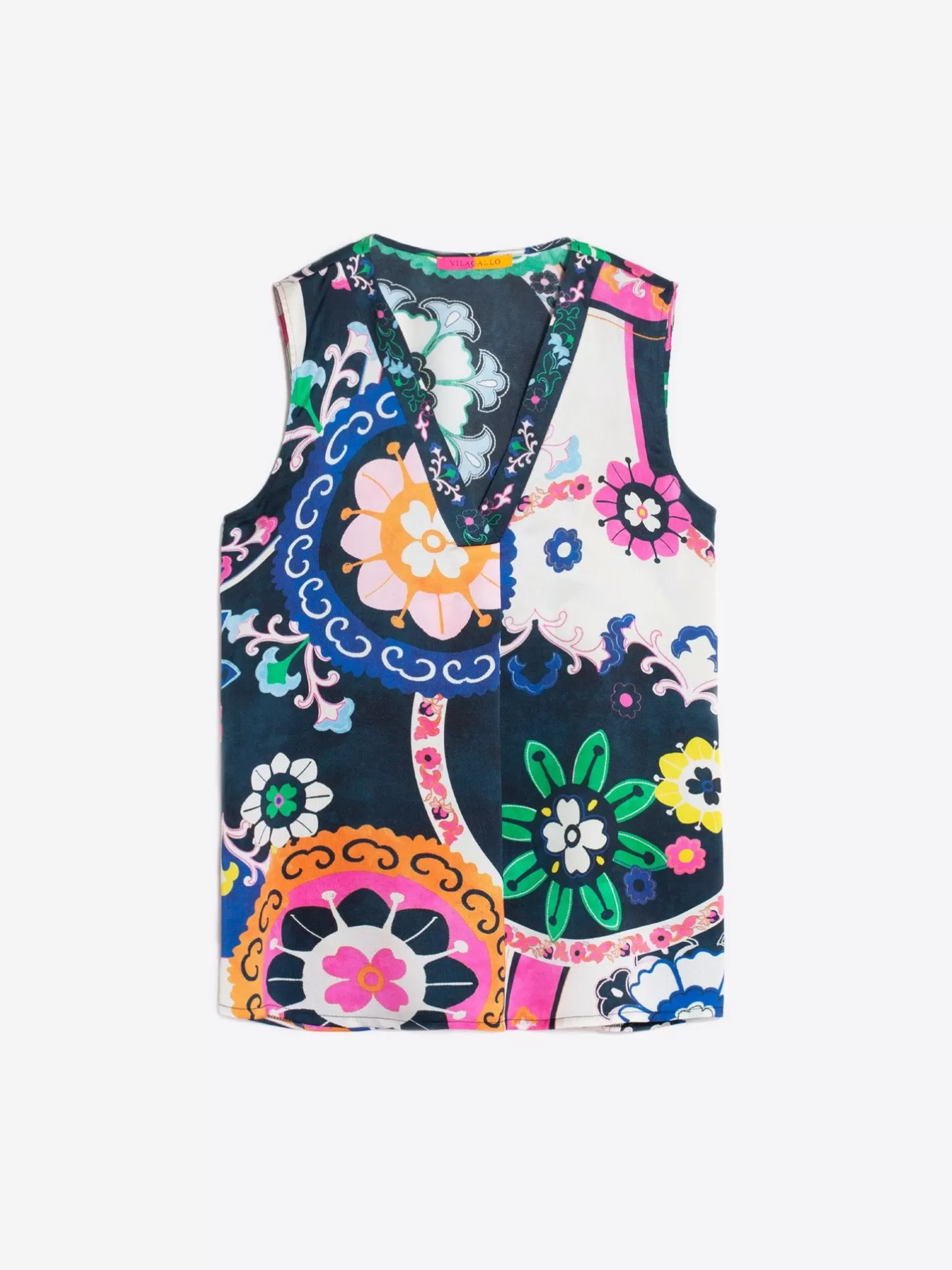 Camisas | Vilagallo Camisa Sin Mangas Estampado Suzani