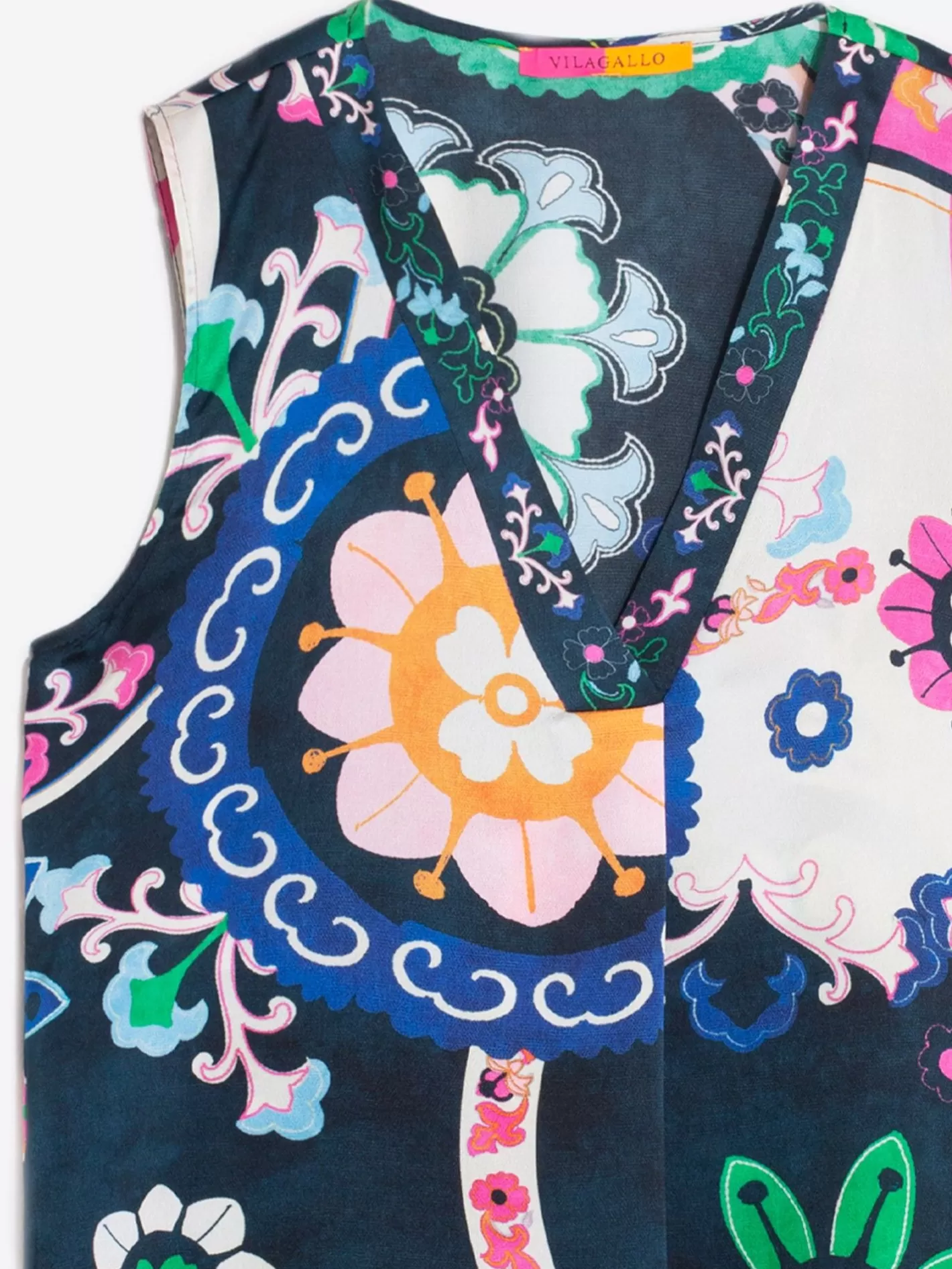 Camisas | Vilagallo Camisa Sin Mangas Estampado Suzani