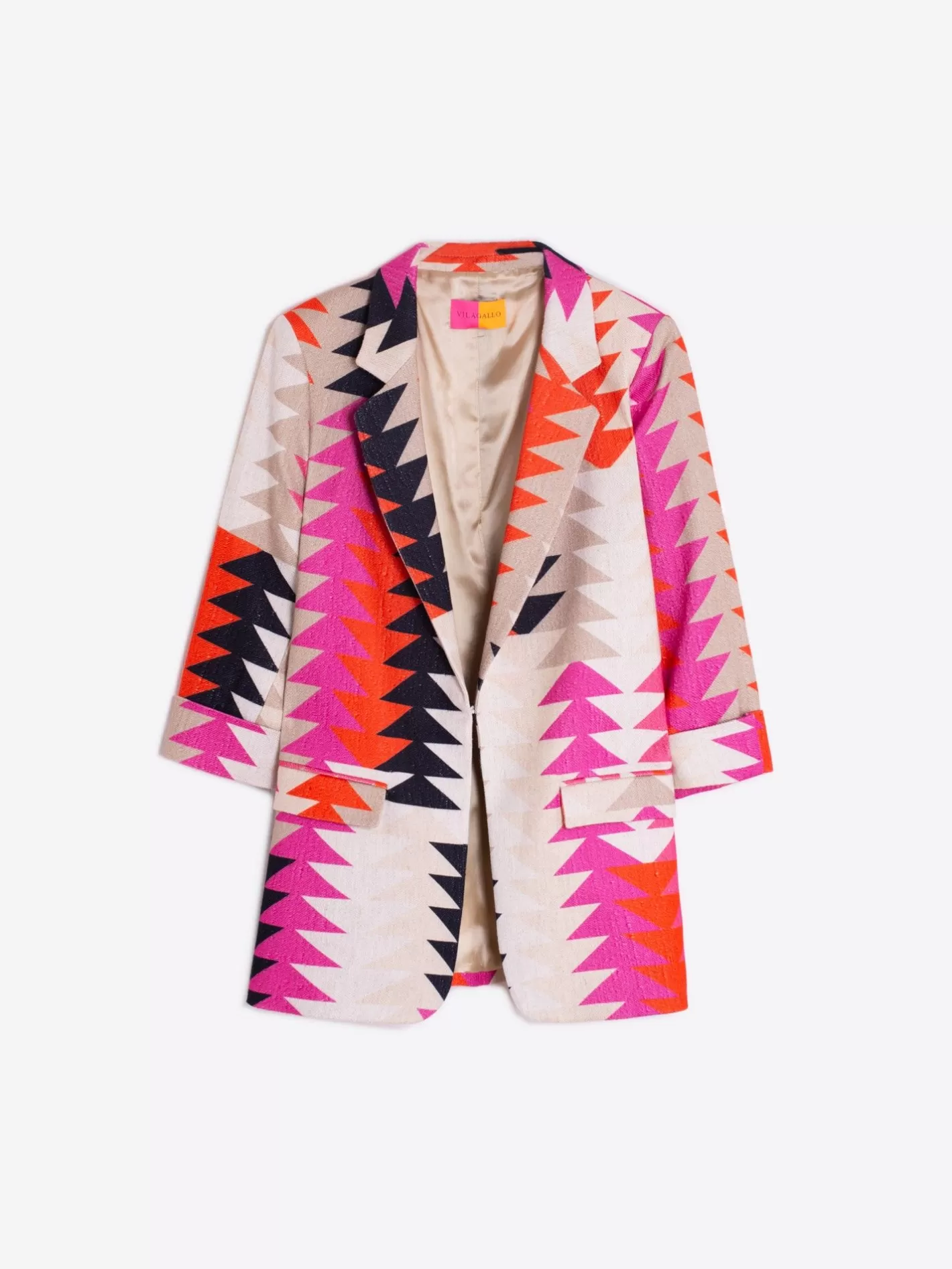 chaqueta_estampado_geometrico_3.webp Chaquetas | Vilagallo Chaqueta Estampado Geometrico