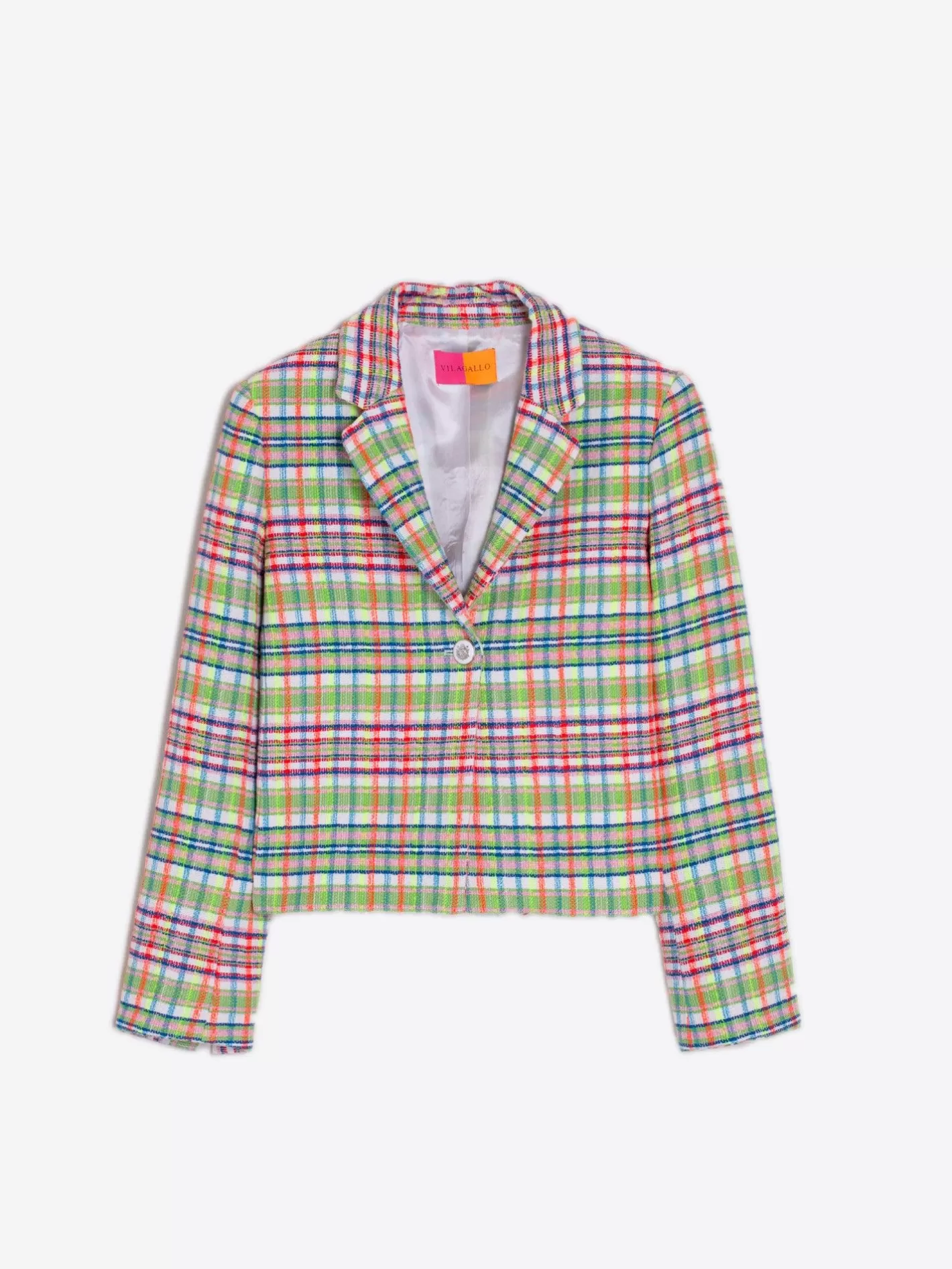 Chaquetas | Vilagallo Chaqueta Imma Neon Check