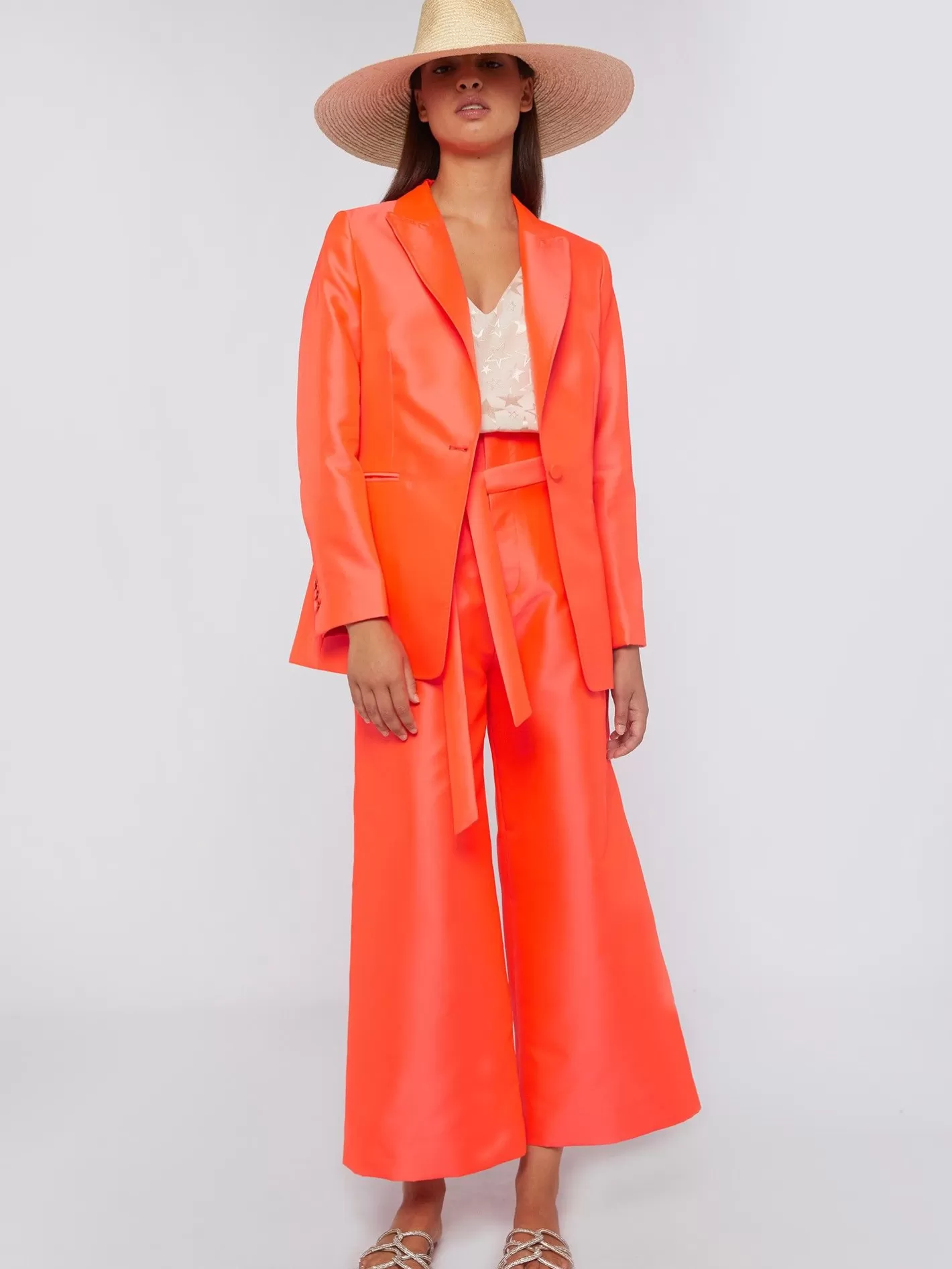 Chaquetas | Vilagallo Chaqueta Mikado Fluor