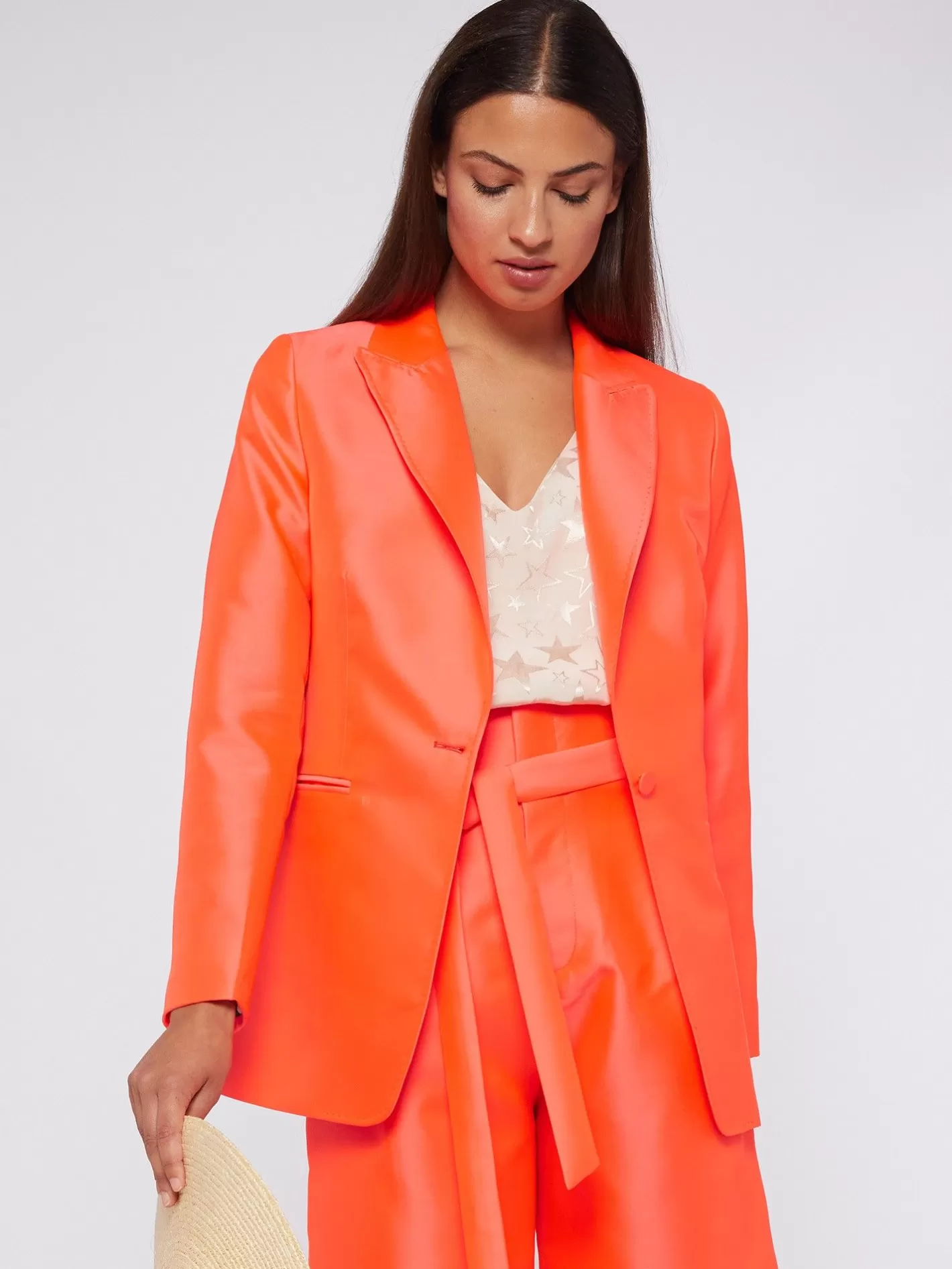 Chaquetas | Vilagallo Chaqueta Mikado Fluor