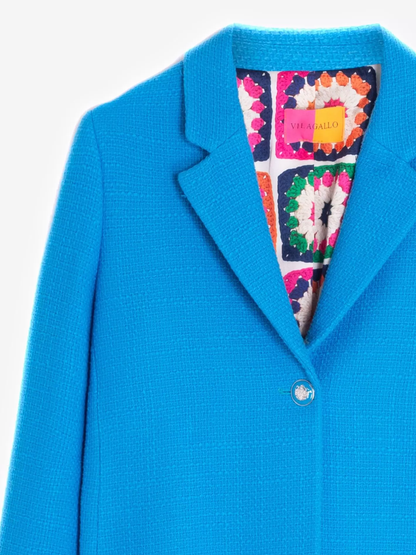 chaqueta_tweed_azul_3.webp Chaquetas | Vilagallo Chaqueta Tweed Azul