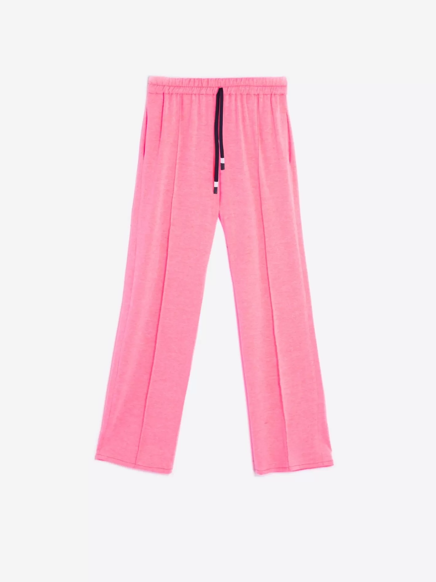 Pantalones | Vilagallo Pantalon Clarise Neon Pink Knit