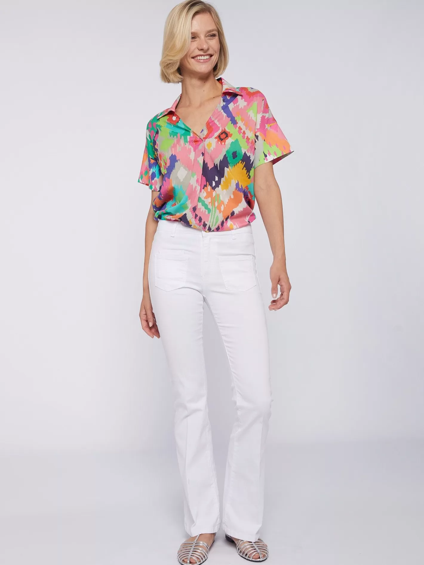 Pantalones | Vilagallo Pantalon Laura Blanco