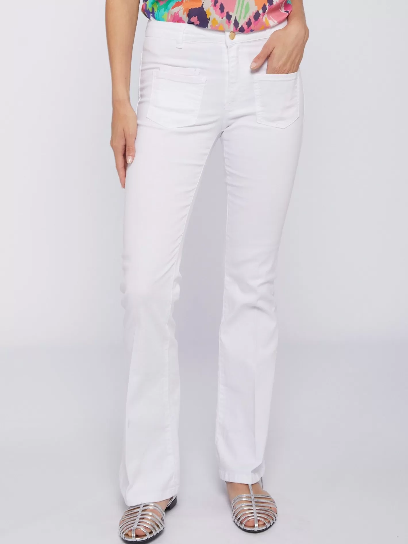 Pantalones | Vilagallo Pantalon Laura Blanco