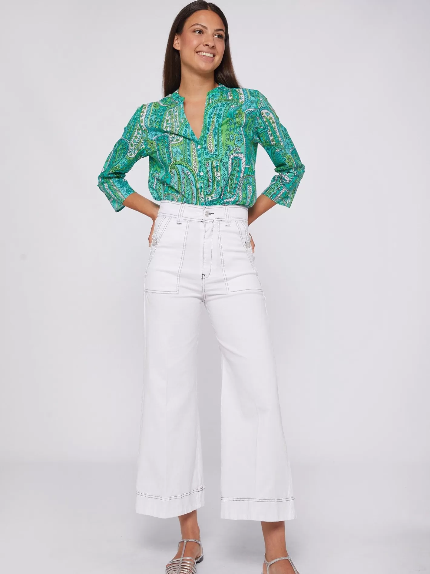 Pantalones | Vilagallo Pantalon Noa Blanco