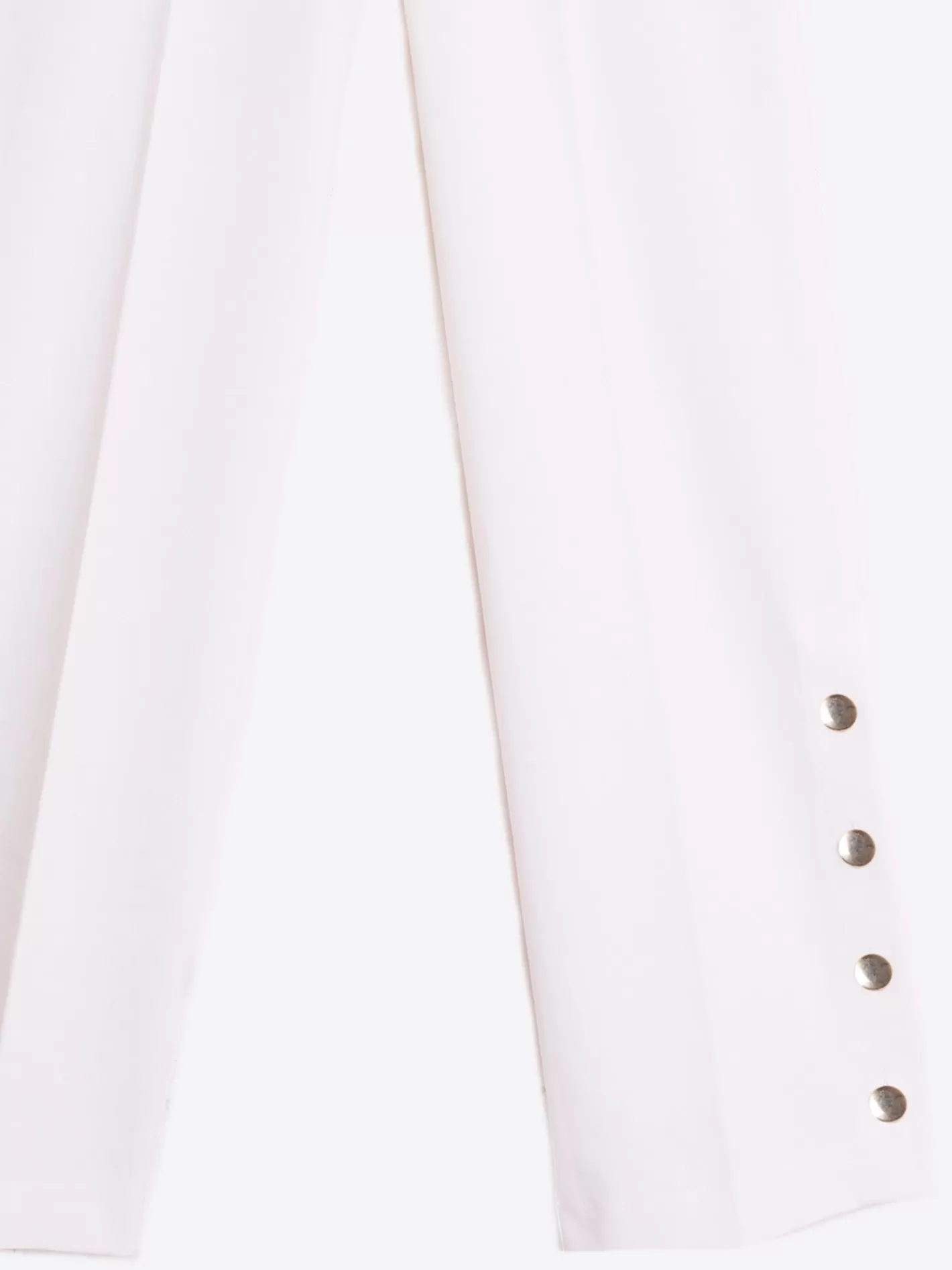 Pantalones | Vilagallo Pantalon Punto Blanco Perfect Fit