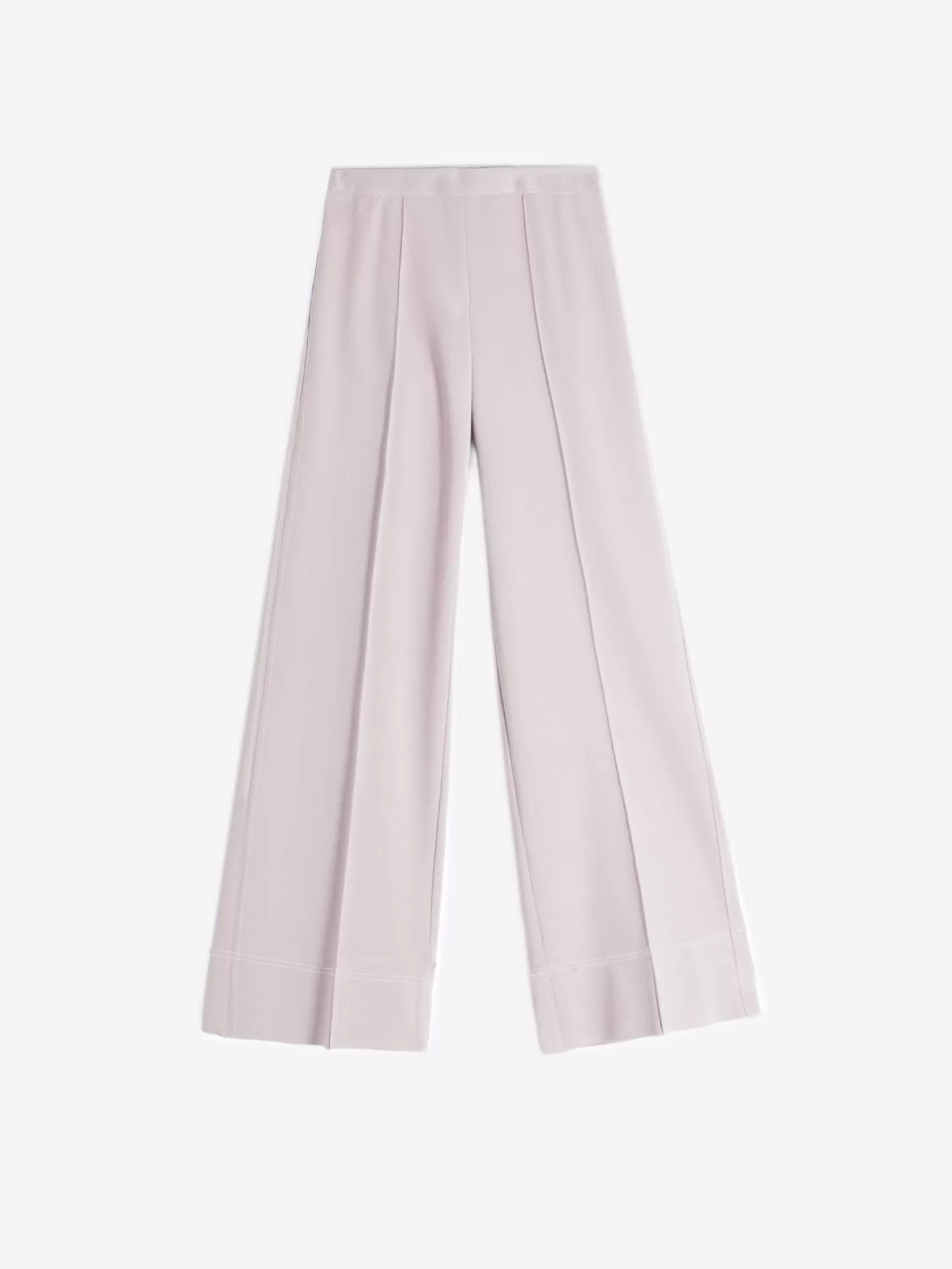 Pantalones | Vilagallo Pantalon Punto Marfil Perfect Fit