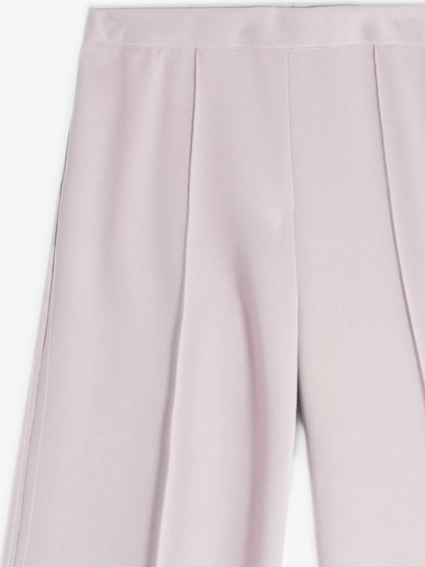 Pantalones | Vilagallo Pantalon Punto Marfil Perfect Fit