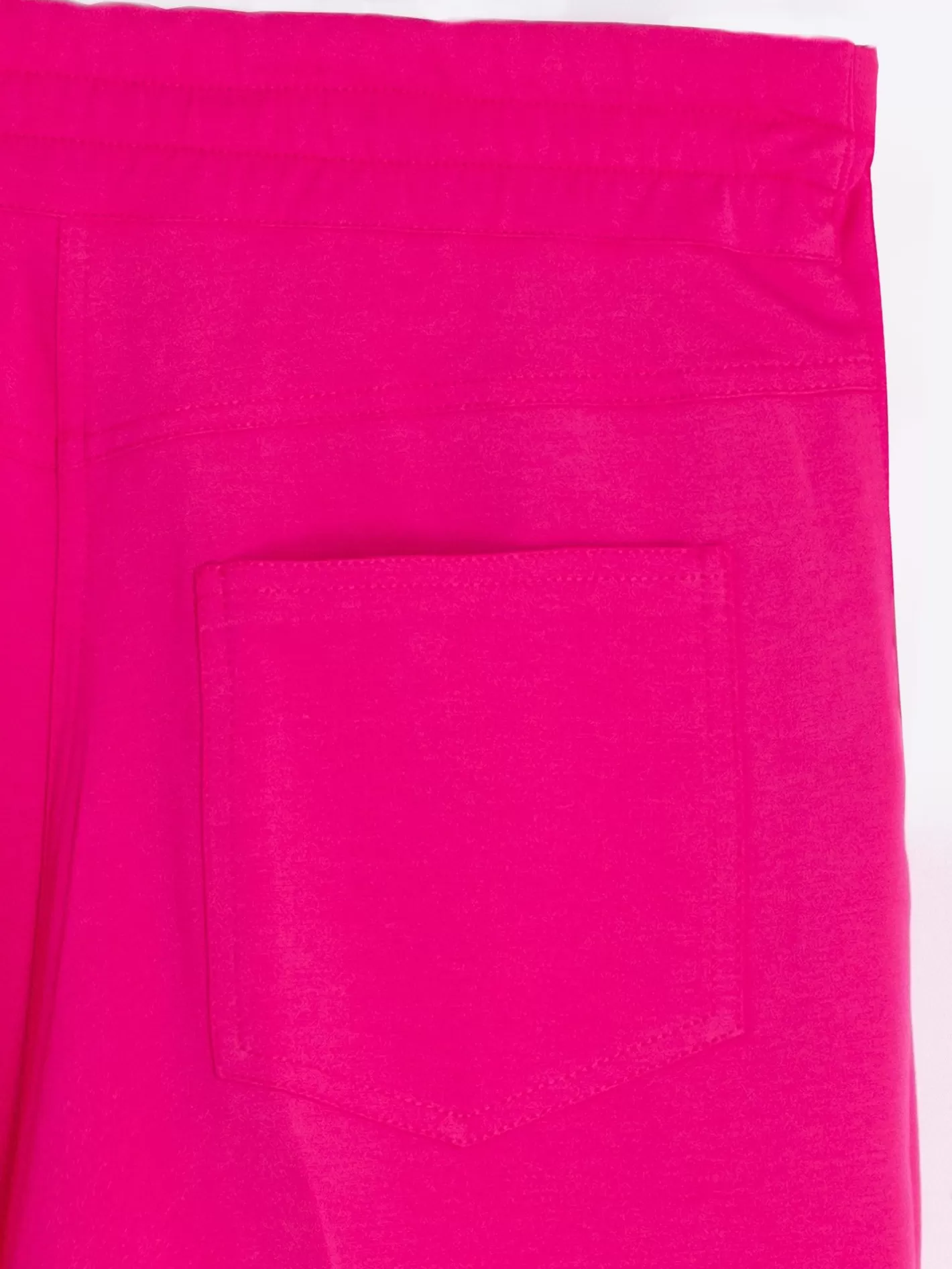 Pantalones | Vilagallo Pantalon Punto Rosa Botones Laterales Perfect Fict