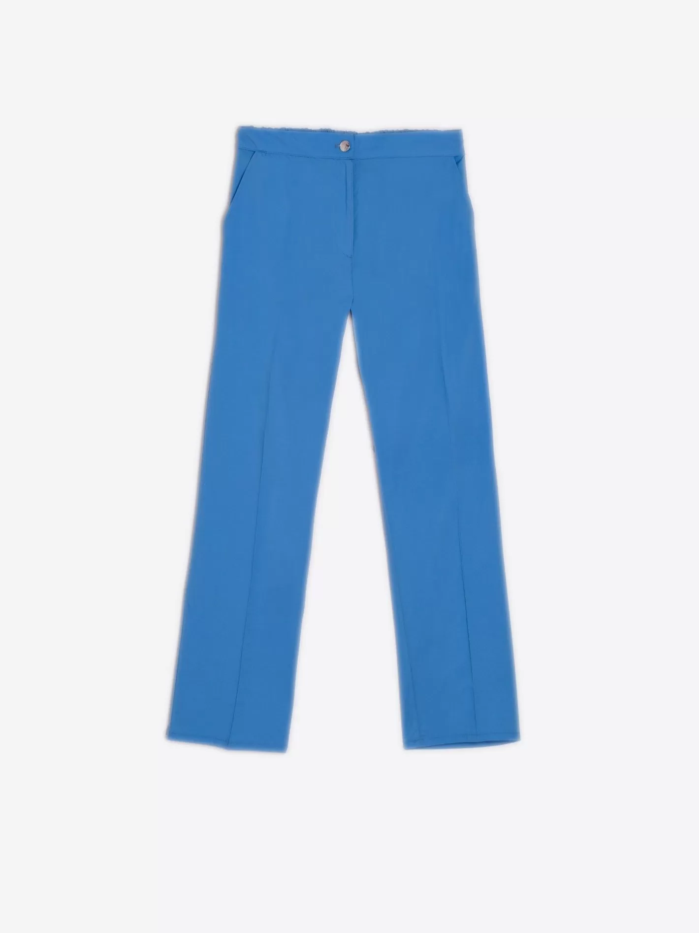 Pantalones | Vilagallo Pantalon Tiffany Blue Poplin