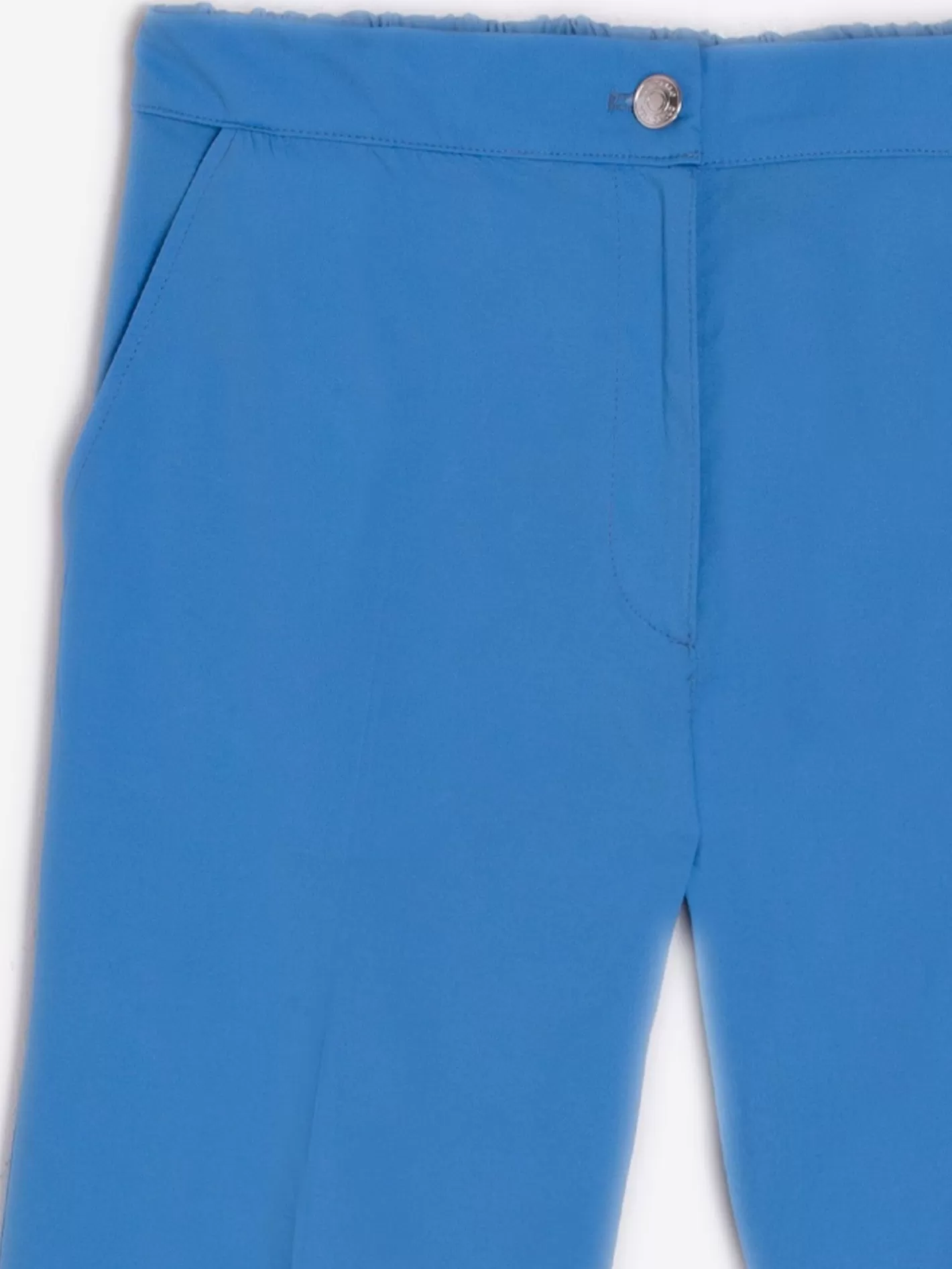 Pantalones | Vilagallo Pantalon Tiffany Blue Poplin