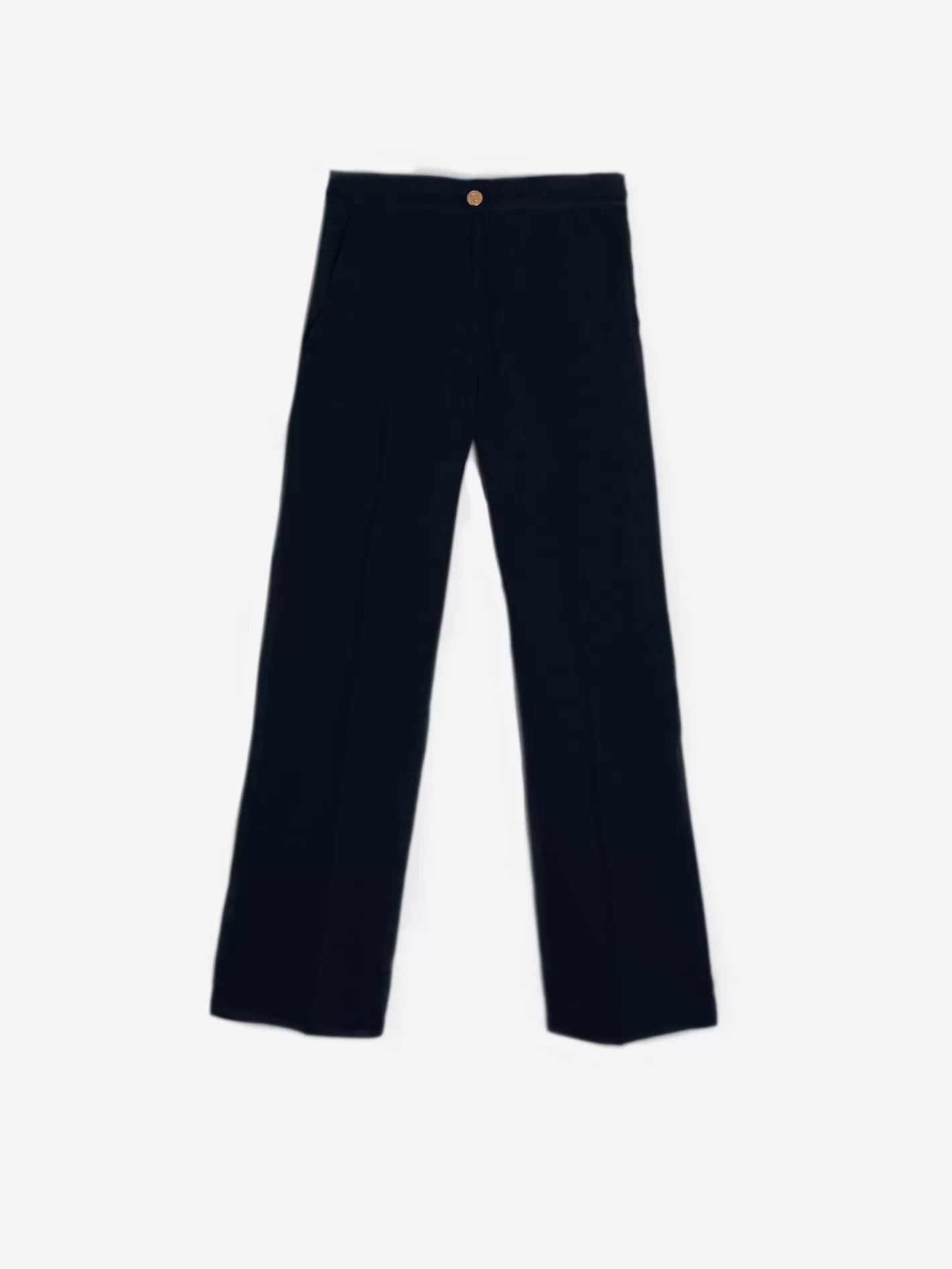 Pantalones | Vilagallo Pantalon Tiffany Navy Poplin Elast