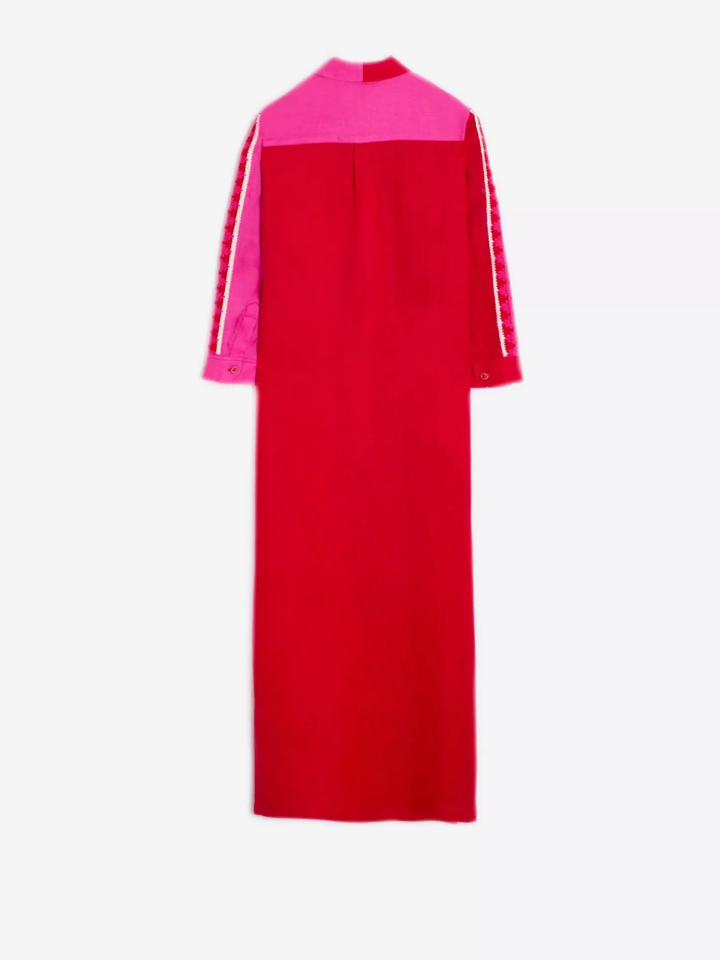 Vestidos | Vilagallo Vestido 100% Lino Bicolor