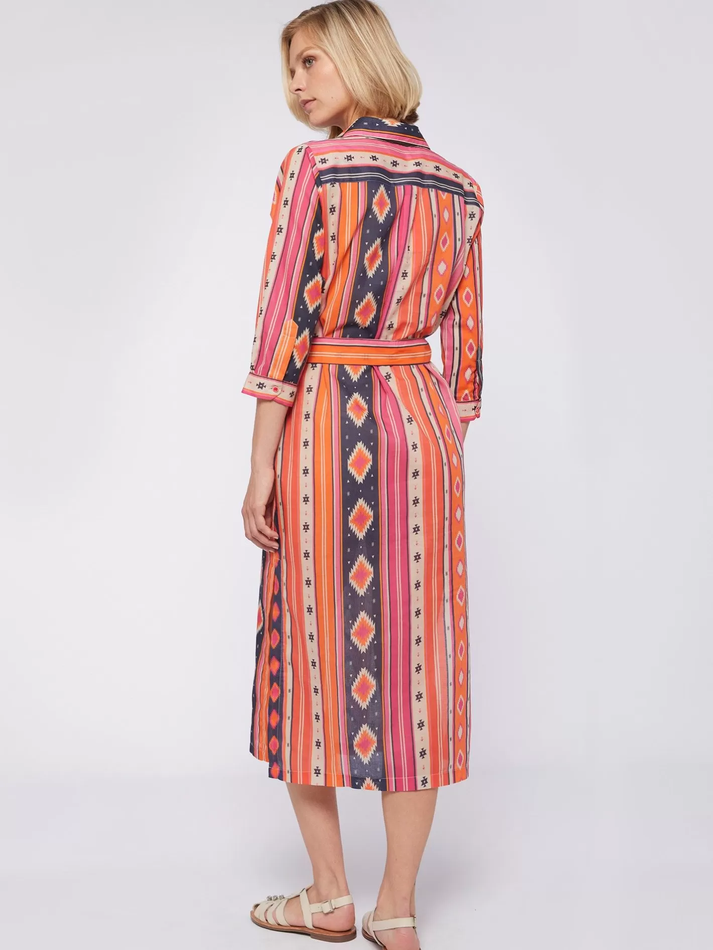 vestido_algodon_estampado_navajo_2.webp Vestidos | Vilagallo Vestido Algodon Estampado Navajo