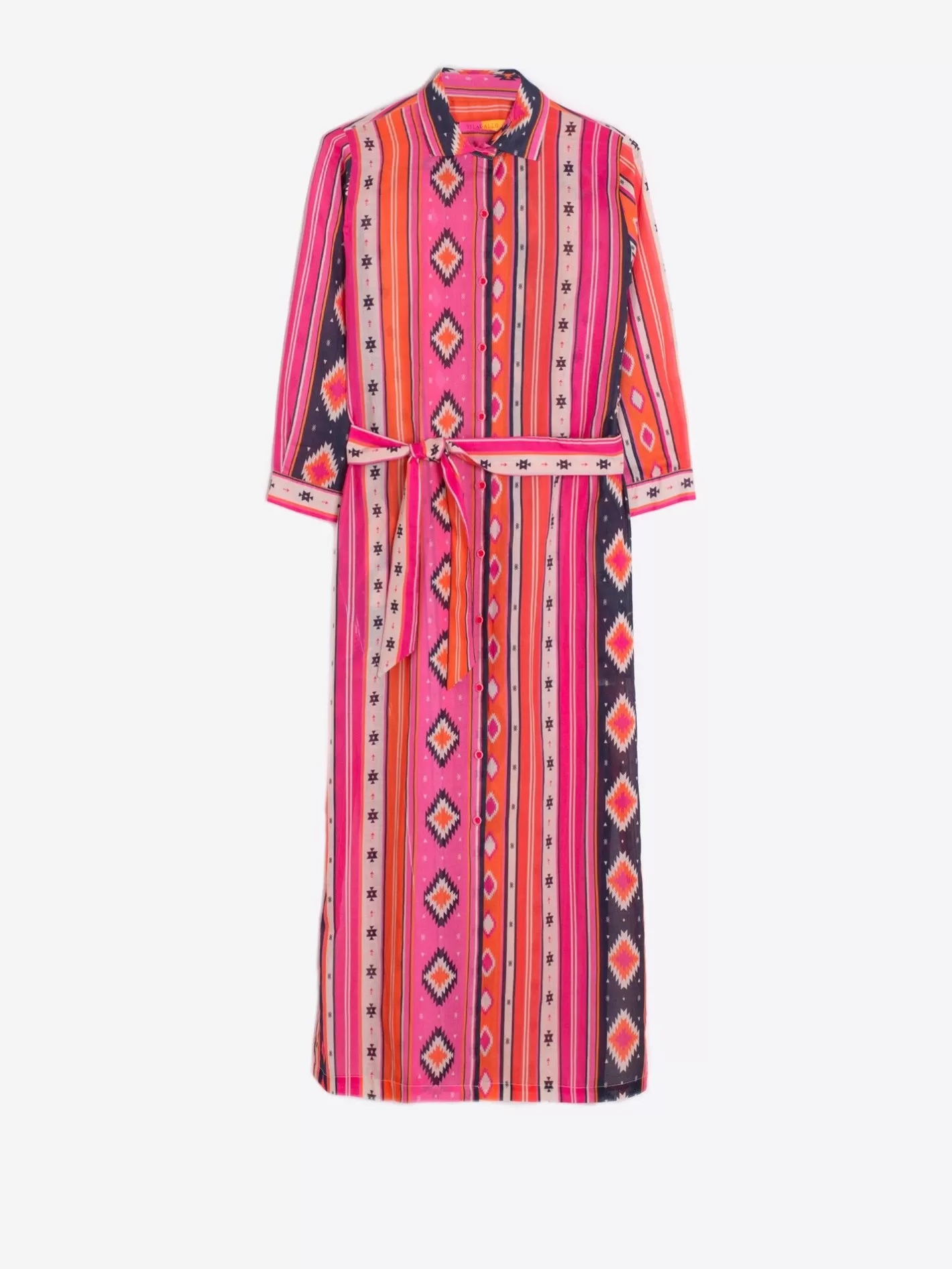 vestido_algodon_estampado_navajo_3.webp Vestidos | Vilagallo Vestido Algodon Estampado Navajo