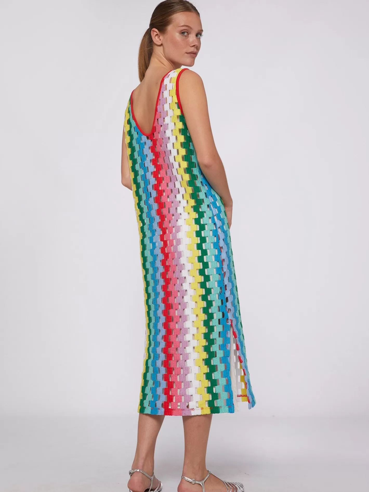 Vestidos | Vilagallo Vestido Calado Escote Espalda Multicolor