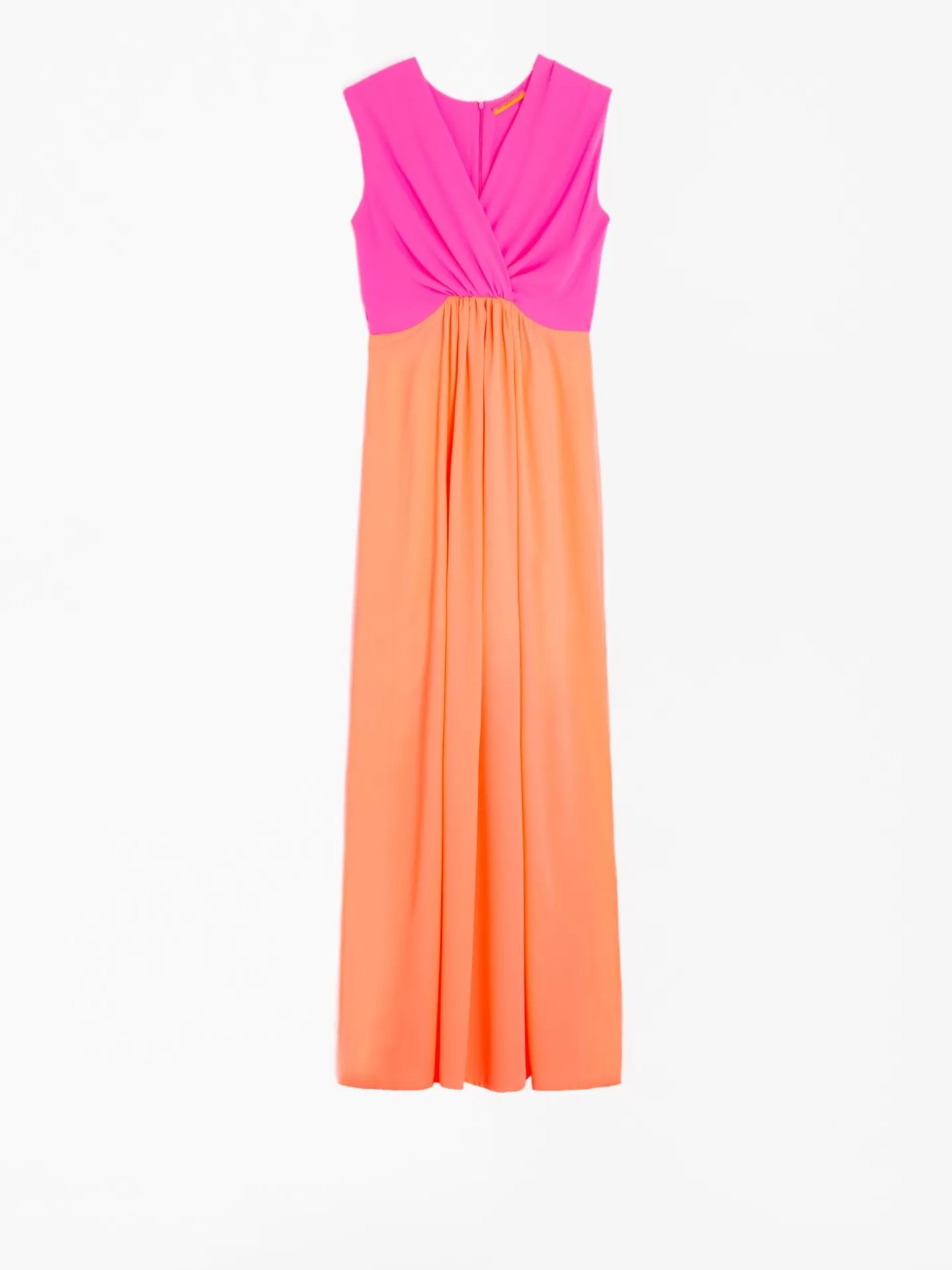 Vestidos | Vilagallo Vestido Lucia Orange Fluor Georgette