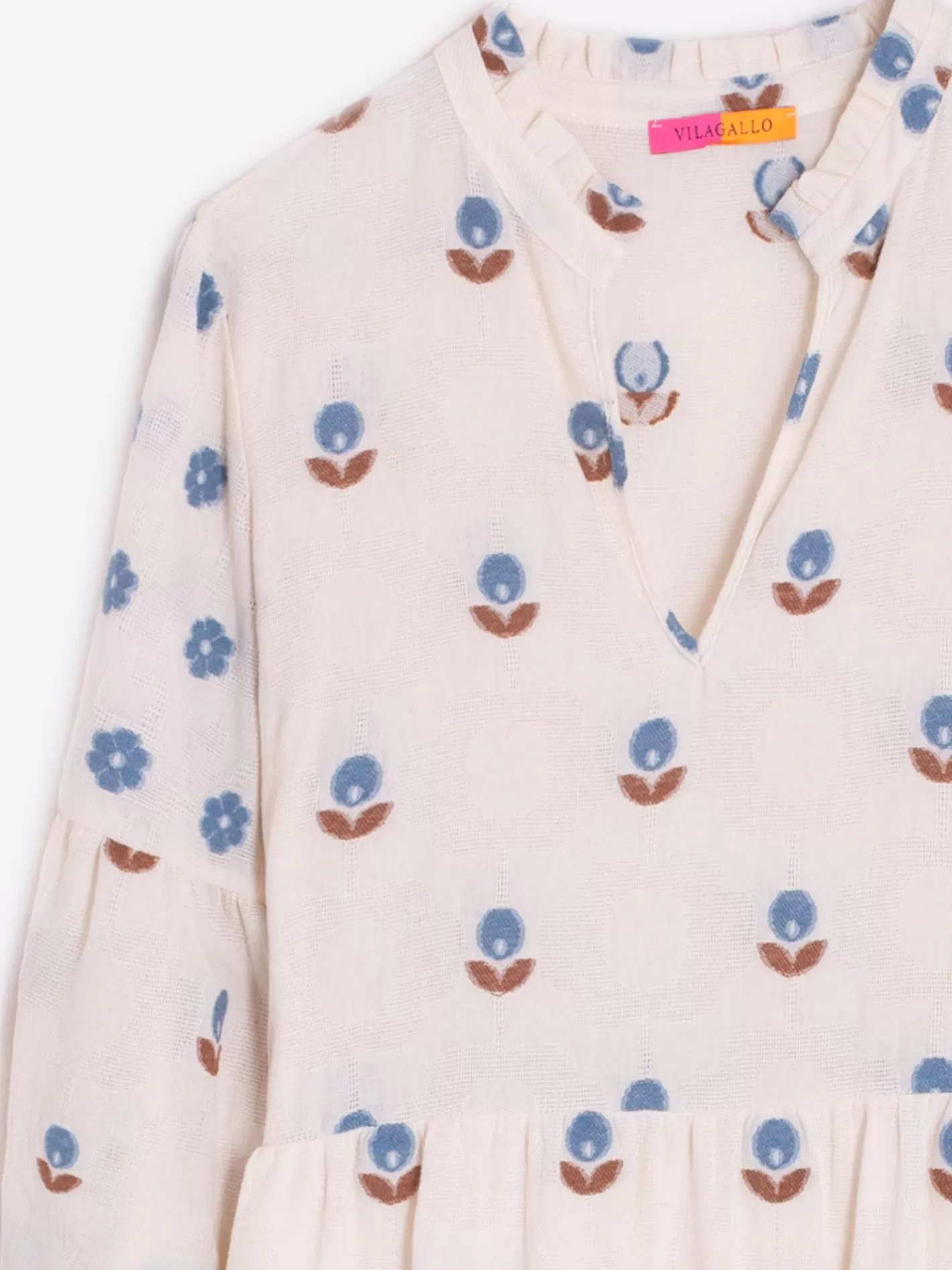 Vestidos | Vilagallo Vestido Tammy Flower Jacquard