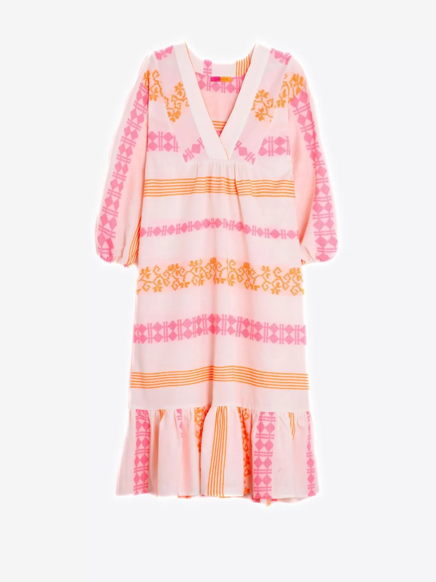 Vestidos | Vilagallo Vestido Volante Jacquard Fluor