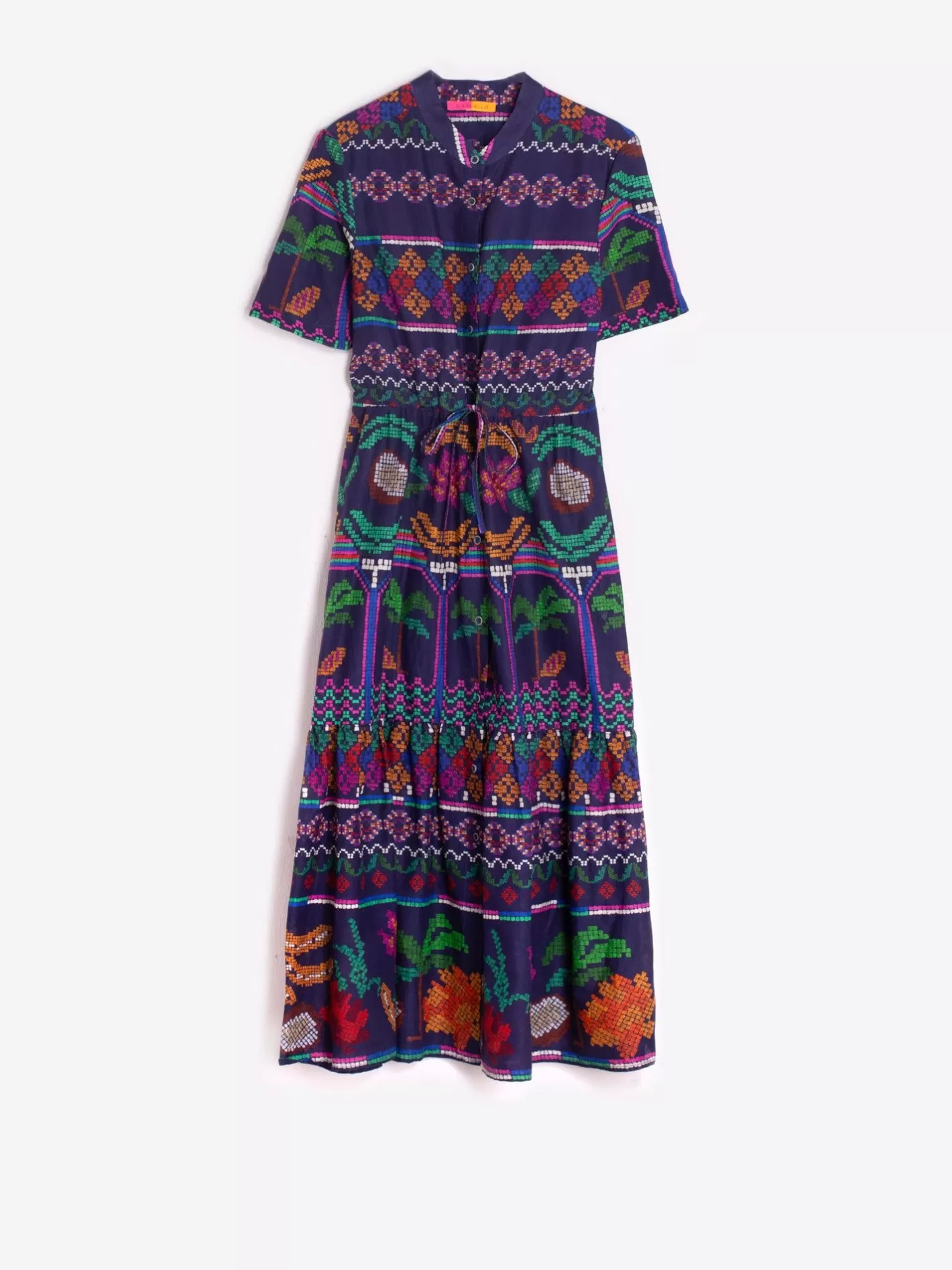 vestido_volantes_marino_menorca_cross_stitch_print_2.webp Vestidos | Vilagallo Vestido Volantes Marino Menorca Cross Stitch Print